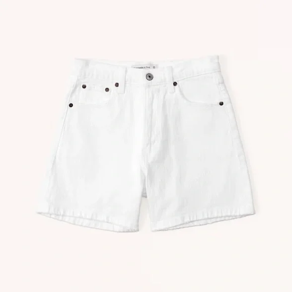 A&F High Rise Dad Shorts - Picture 2 of 6